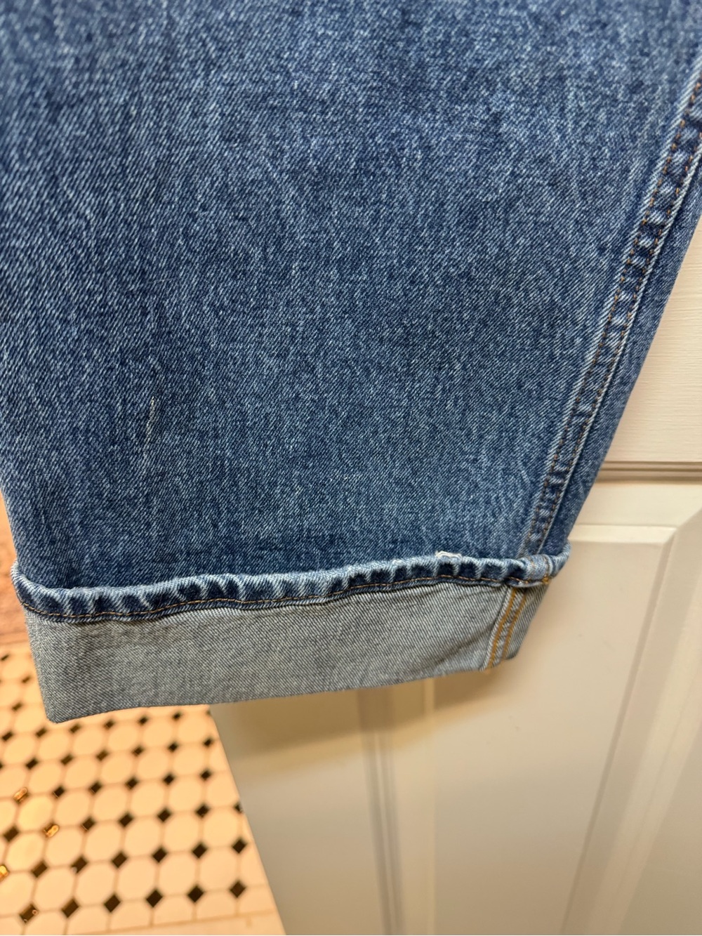 Abercrombie low rise baggy cuffed jeans - Picture 4 of 7